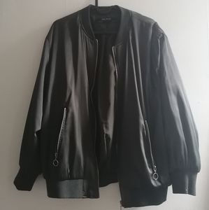Zara Satin Bomber Jacket